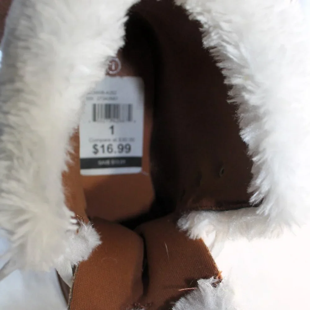 2/$10 Girls Link Booties Size 1 NWT